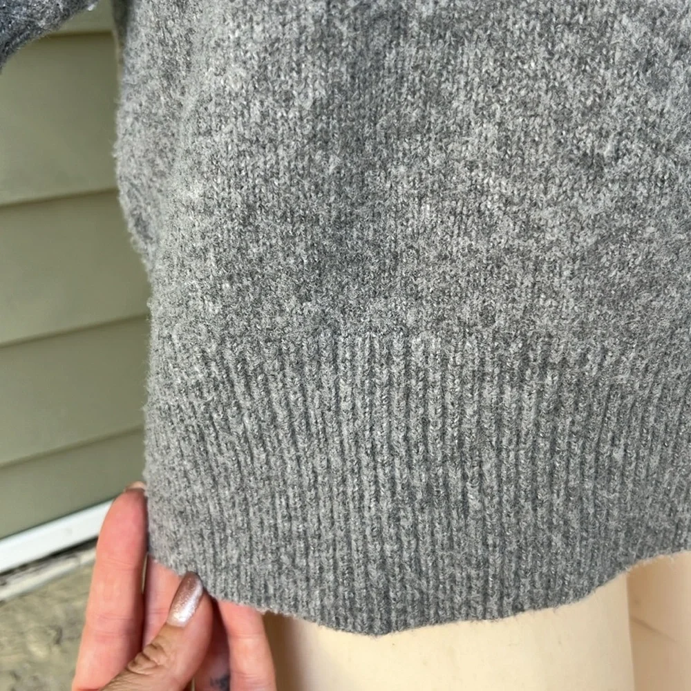 So very soft a new day gray collared five button top - Picture 5 of 13